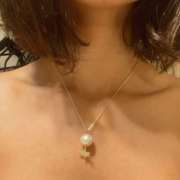 Pearl drop necklace R1 - Picture 3 of 3